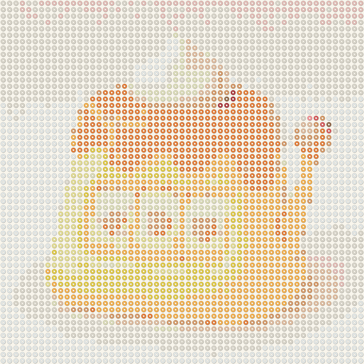 Pudding slot cake bead Pattern