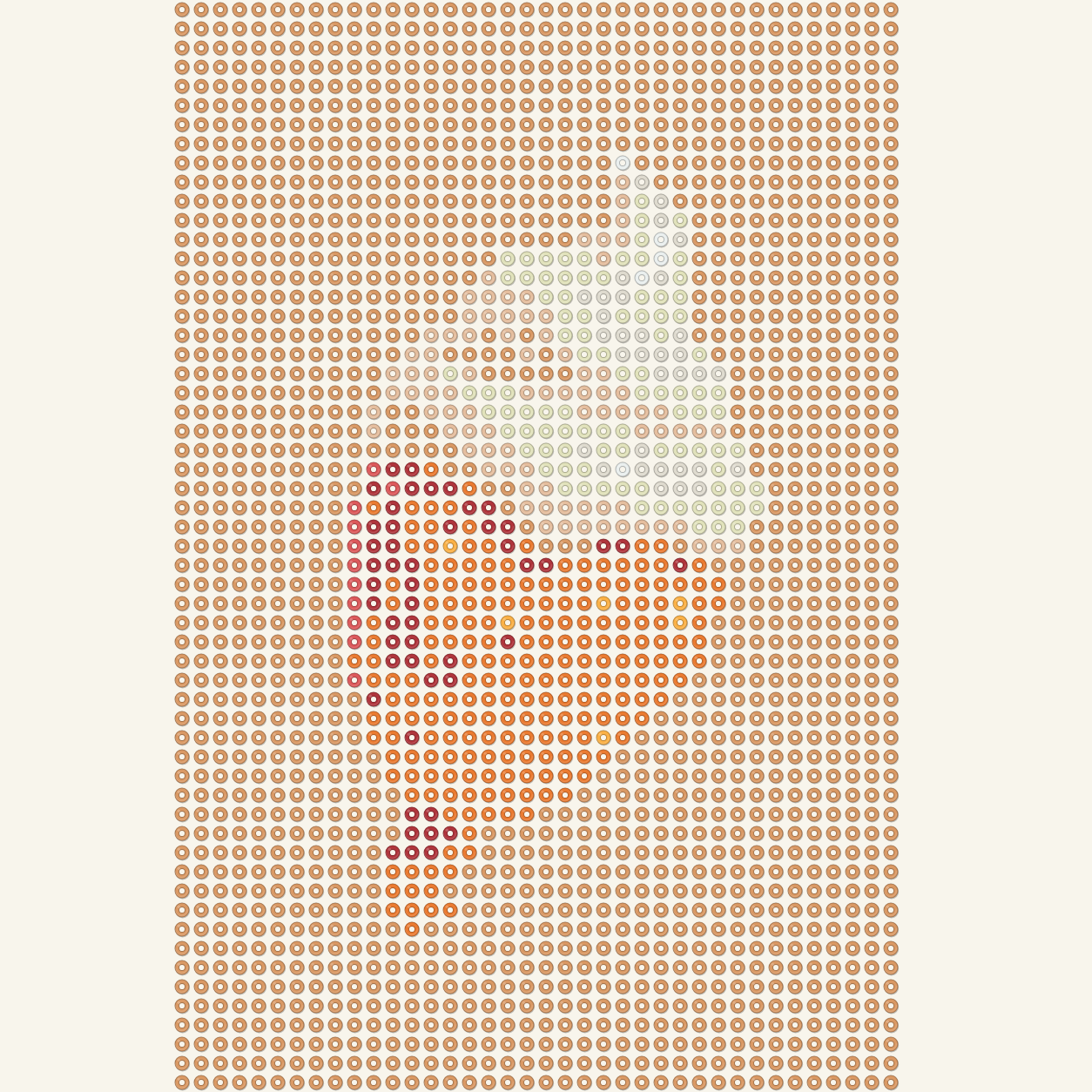Strawberry popsicle bead Pattern